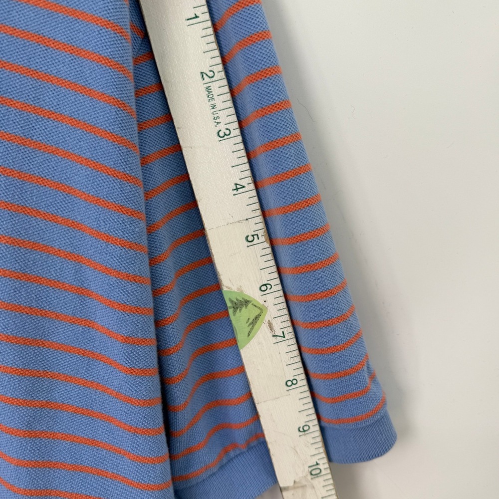 Vintage Polo Ralph Lauren Polo Shirt Mens XL Blue Orange Stripe Retro 90s Preppy - Picture 7 of 8